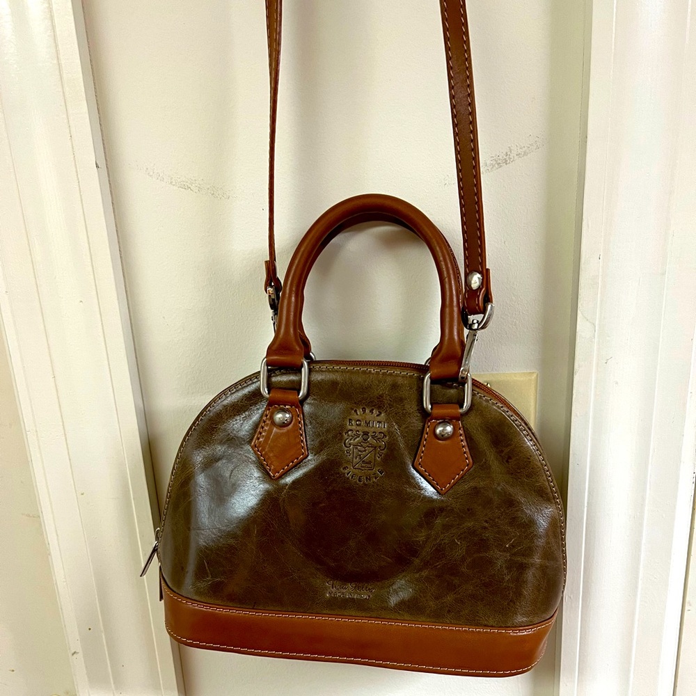 Leather Made in Italy Top Handle Bag